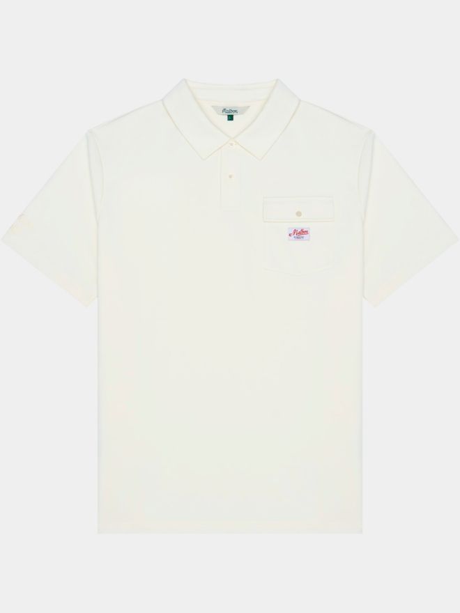 Malbon JOVIS BENCHMARK Halbarm Polo ecru