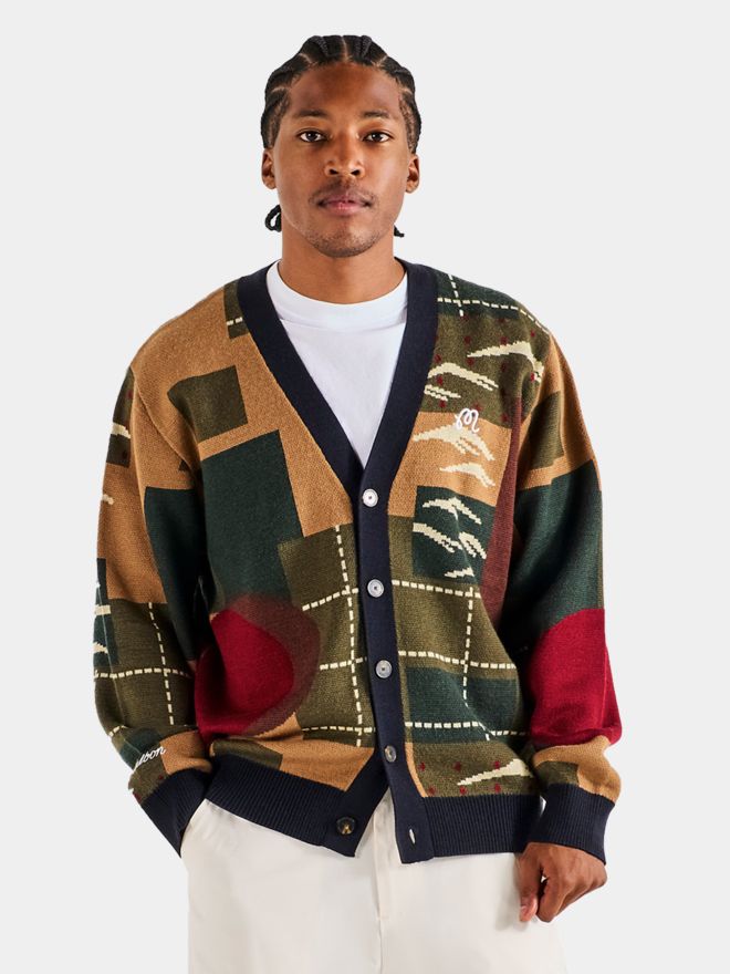 Malbon EDO CARDIGAN Jacke Strick rot