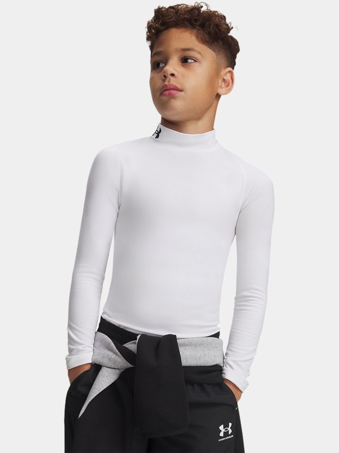 Under Armour CG Mock LS Thermo Unterzieher weiß