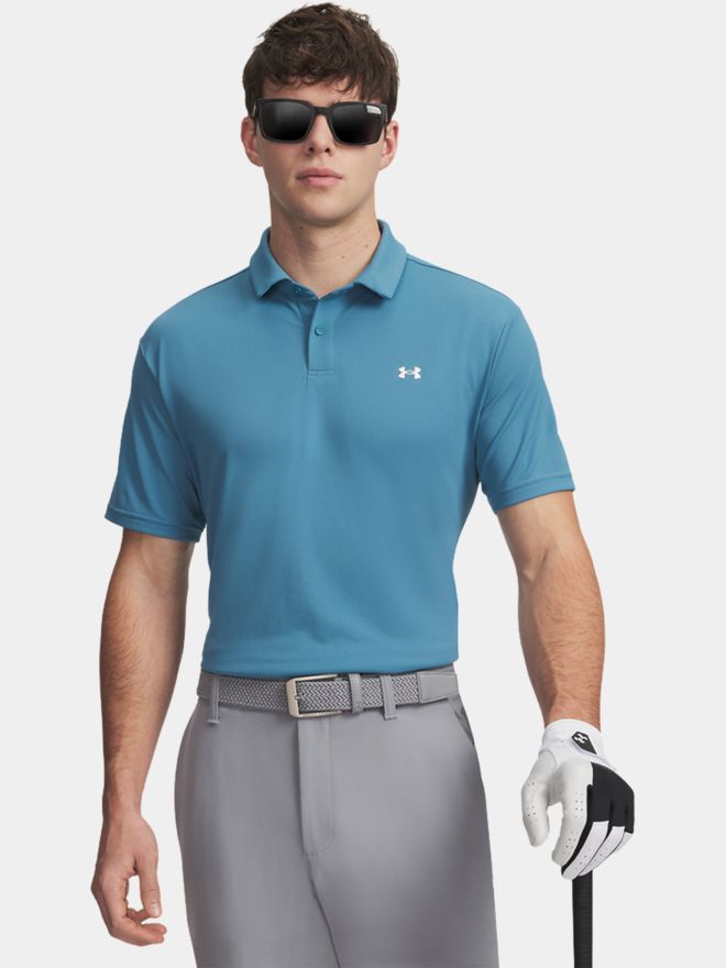 Under Armour T2G Pique Halbarm Polo petrol