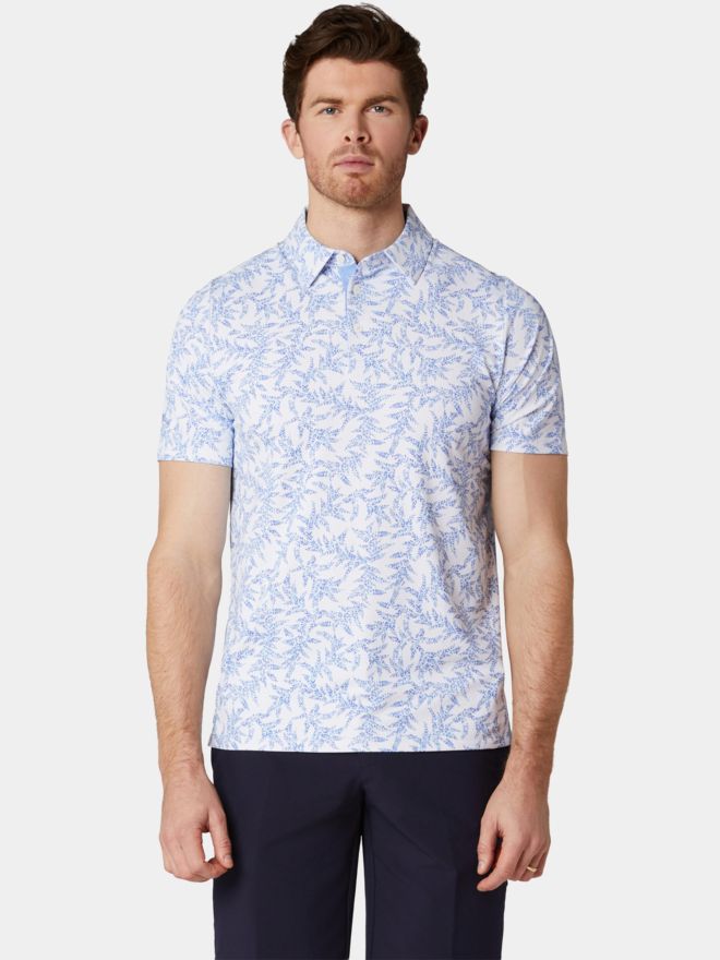 Callaway EMEA SS CHEV BOTANIC Halbarm Polo hellblau