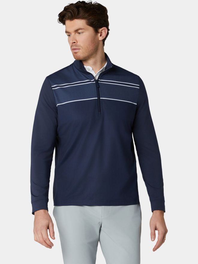 Callaway EMEA LS BLOCKED Halbarm Polo marine