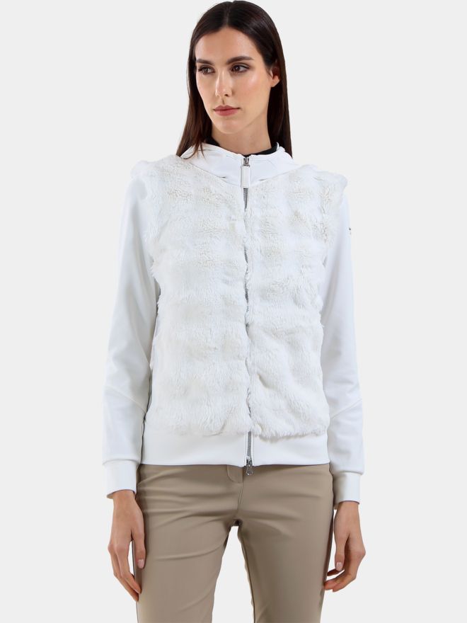 Chervo PACIFICA - Sweat Jacke offwhite