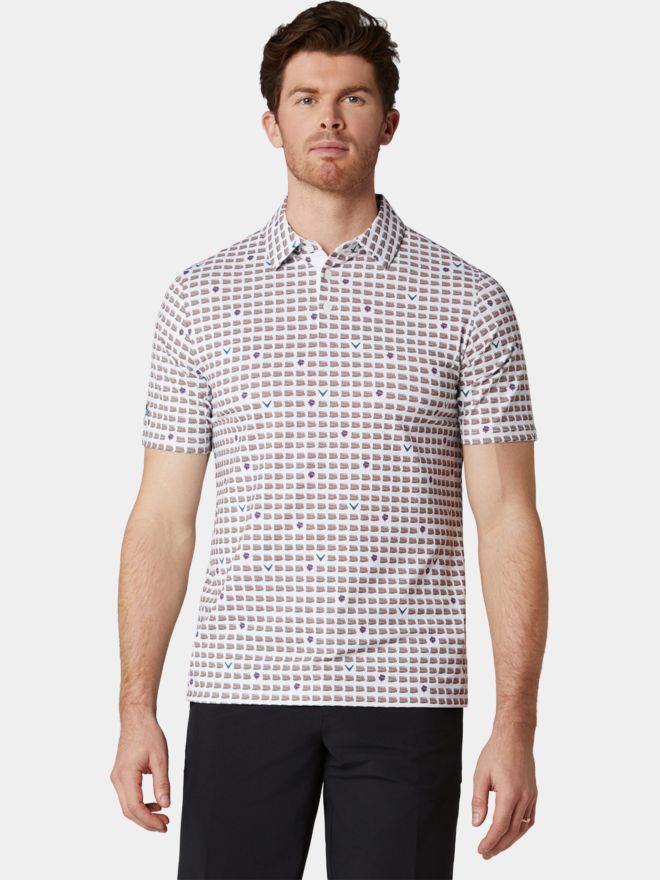 Callaway EMEA SS ONE PIMENTO Halbarm Polo weiß