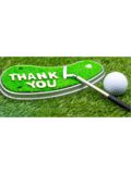 Golf House Gutschein zum Drucken Thank you set
