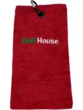 Golf House TriFold Handtuch rot