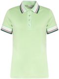 Cross STRIPE Halbarm Polo hellgrün