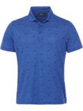 Daniel Springs print polo Halbarm Polo royal