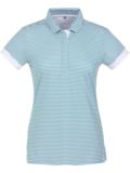 Valiente polo printed stripes Halbarm Polo grün