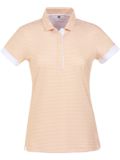 Valiente polo printed stripes Halbarm Polo orange