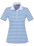 Valiente polo with stripes Halbarm Polo blau