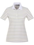 Valiente polo with stripes Halbarm Polo beige