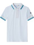 Cross STRIPE Halbarm Polo hellblau