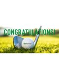 Golf House Gutschein zum Drucken Glückwunsch Ball