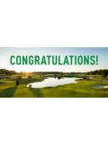 Golf House Gutschein zum Drucken Glückwunsch Platz