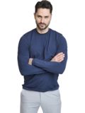 Backtee First Skin Round Neck Stretch Unterzieher navy