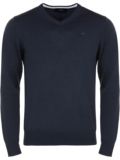 Daniel Springs Basic Strick V Pullover navy