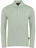 Daniel Springs 2-Tone Pique Thermo Polo Langarm oliv