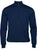 Backtee Windbreaker Sweater Windstopp Strick navy