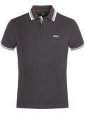 BOSS Paddy Halbarm Polo anthrazit