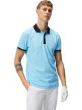 J.Lindeberg Bay Slim Halbarm Polo hellblau