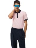 J.Lindeberg Bay Slim Halbarm Polo rosa