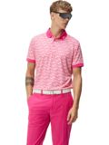 J.Lindeberg Tour Tech Reg Fit Print Halbarm Polo pink