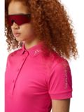 J.Lindeberg Tour Tech Halbarm Polo pink