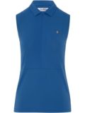 Penguin Zip Mesh Blocking ohne Arm Polo blau
