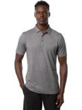 TravisMathew THE HEATER Halbarm Polo hellgrau melange