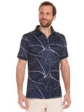 Daniel Springs repeated print polo Halbarm Polo navy