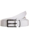 Daniel Springs Leder Gürtel Accessoires weiß