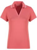 Peter Millar BETTY SHORT SLEEVE DROP V Halbarm Polo rot