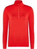 Valiente Stehkragen mit Knöpfen Thermo Unterzieher rot