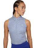 J.Lindeberg Dena Print Sleeveless Top ohne Arm Polo navy