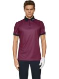 J.Lindeberg Tour Tech Print Halbarm Polo navy