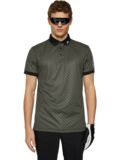 J.Lindeberg Tour Tech Print Halbarm Polo oliv