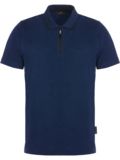 Daniel Springs Melange Halbarm Polo navy