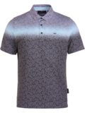 Daniel Springs Gradient Druck Funktions Halbarm Polo grau