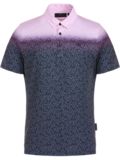 Daniel Springs Gradient Druck Funktions Halbarm Polo beere