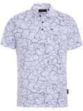 Daniel Springs Crack Druck Funktions Halbarm Polo weiß