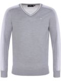 Daniel Springs Merino extra fine sweater knit light gray melange