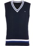 Daniel Springs Retro cable knit pullover navy