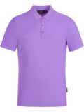 Daniel Springs Nylon pique half-sleeve polo purple