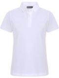 Valiente Rueckenfalte Halbarm Polo weiß