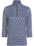 Valiente Druck 1/2 Zip 3/4 Arm Polo navy
