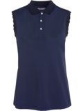 Valiente Wellen-Rib Nylon ohne Arm Polo navy