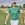 Valiente Knitted jacquard half-sleeve polo green Valiente Knitted jacquard half-sleeve polo green