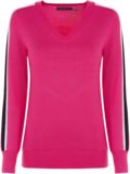 Valiente V-neck sweater knit pink