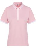 Valiente Funktions Pique Halbarm Polo rosa
